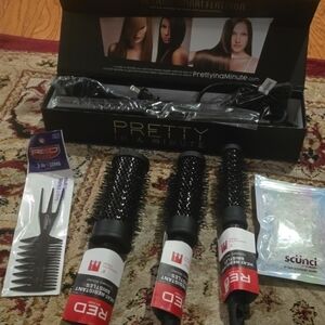 ✨ Pretty In A Minute 2” Keratin Smart Flat Iron Titanium & Ceramic Blend + GIFTS